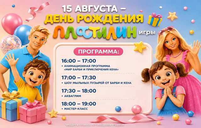 День рождения Пластилин игры